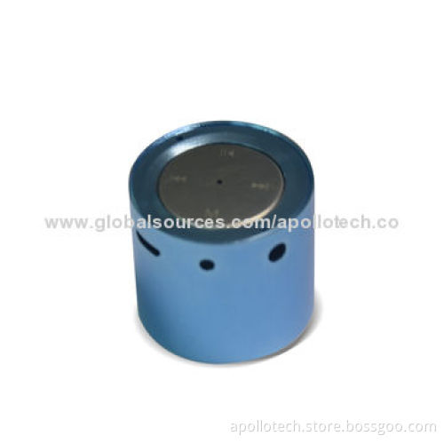 Mini Aluminum Bluetooth Speaker, 300mAh Capacity, 5V DC/500mA Input